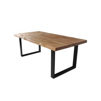 Weber Industries Mesa de roble macizo para 8 personas L180