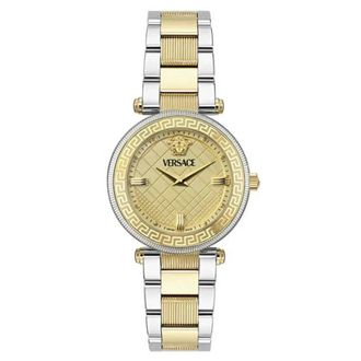 Versace Analoog Horloge - Dames - Horloges - Geel - ONE Size - Accessoires