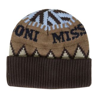 Missoni Accessories, male, Multicolor, ONE SIZE, Beanie Hat Beige Brown