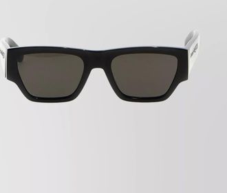 Alexander McQueen acetate rectangle-frame sunglasses