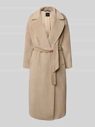 Max Mara Regular Fit Mantel aus Woll-Alpaka-Mix mit Mohair-Anteil Modell TEMPERA in Sand, Gr&ouml;&szlig;e 44