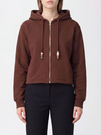 Casablanca Felpa con cappuccio e zip in misto cotone e cashmere