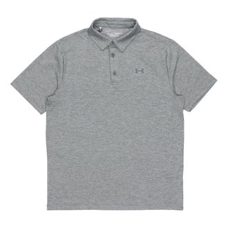 Under Armour Mens Under Armour Playoff Golf Sports Thin and light Breathable Loose Short Sleeve Polo Shirt Silver Gray 1351131-036