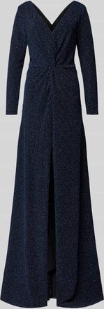Troyden Collection Abendkleid mit Beinschlitz in Marine, Gr&ouml;&szlig;e 34