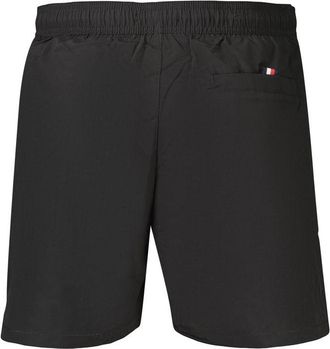 Tommy Hilfiger Logo-Embroidered Drawstring Swim Shorts - Black