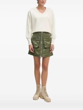 Aeronautica Sweater verfraaid met kristallen - Beige