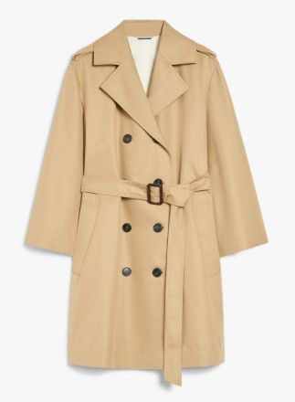コート MAX MARA 'Ronco' trench coat Beige Ronco Long linen cloth trench coat – Antonioli.eu