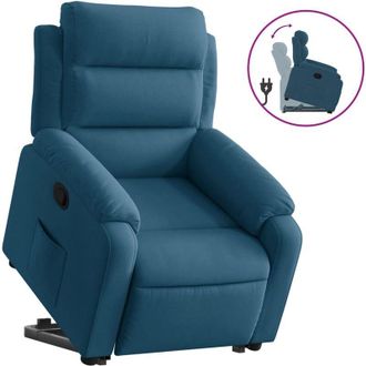 vidaXL Vidaxl - Sill&oacute;n Reclinable Elevable De Terciopelo Azul