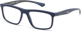 Emporio Armani Optical Frame - Heren - Brillen - Blauw - 55 MM - Nylon - Accessoires