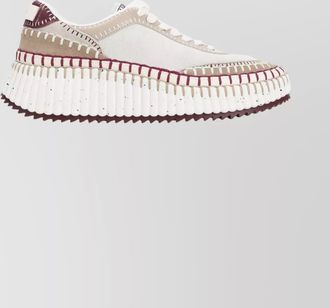 Chlo&eacute; nama suede sneakers chunky outsole