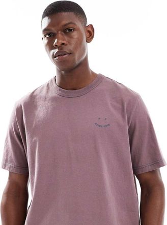 Paul Smith T-shirt oversize viola con logo sorridente
