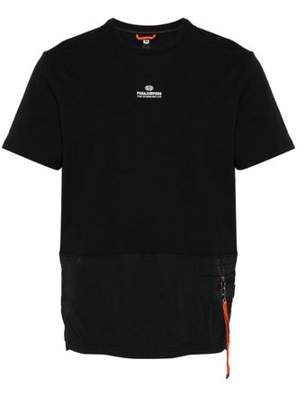 Parajumpers Clint T-shirt met vlakken - Zwart