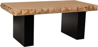 Wanderlust Deco Mesa De Madera Y Metal Marr&oacute;n 200x100x78h Cm