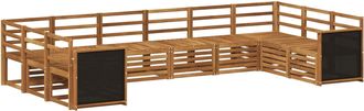 vidaXL Conjunto De Sof&aacute;s De Exterior 7 Uds. Natural Vidaxl