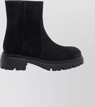 Stuart Weitzman suede leather ankle boots