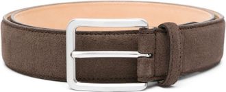 Boggi Milano buckle-fastening suede belt - men - Calf Suede - 110 - Brown