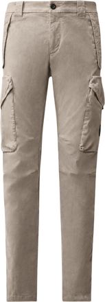 C.P. Company Ergonomic Slim Fit Cargo Pants with Sateen Finish