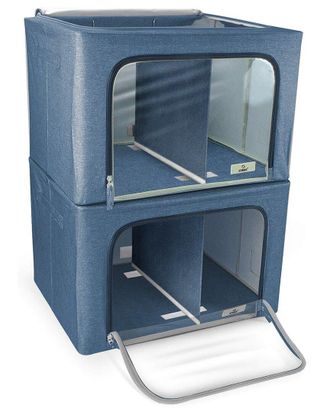 Sorbus Foldable Storage Bag With Window And Divided