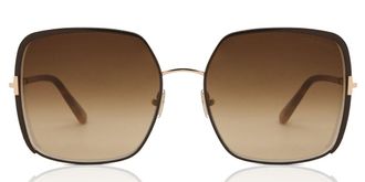 Tom Ford FT1006 RAPHAELA 48F Womens Sunglasses Brown Size 60