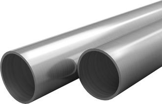 vidaXL Tubos De Acero Inoxidable Redondos 2 Unidades V2a 2 M &Oslash;42x1,8mm Vidaxl