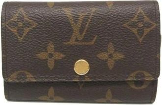 Louis Vuitton Vintage, unisex, Bruin, ONE Size, Pre-owned Canvas Sleutelhanger