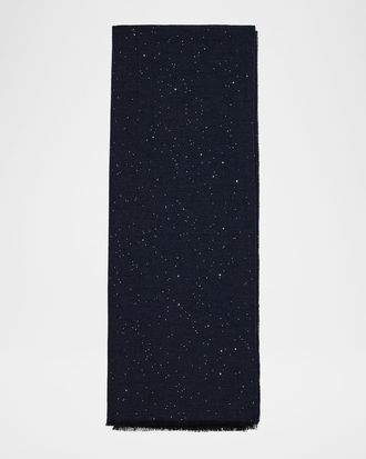 PESERICO Sequin Jacquard Wool Stole