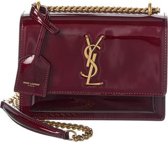 Saint Laurent Sunset Small Patent Shoulder Bag