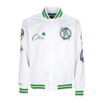 Mitchell & Ness Hombre, Chaquetas, Blanco, Talla: S