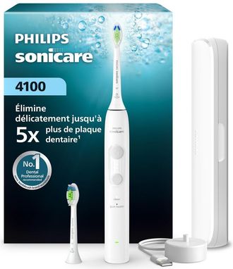 Philips Spazzolino Elettrico - Philips - Hx4044/41 - Bianco - Testine Optimal White X2 - Custodia Da Viaggio