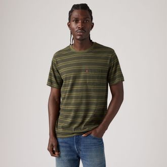 Levi's Classic Pocket Tee - Mens - L - Green