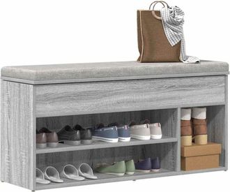 vidaXL Vidaxl - Scarpiera Grigio Sonoma 102x30,5x45 cm in Legno Multistrato