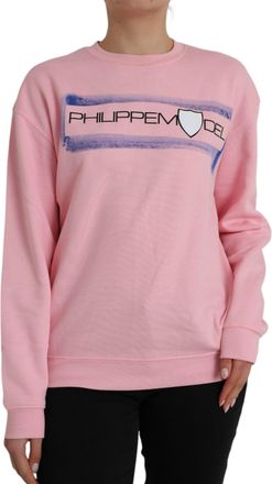 Philippe Model Cotton Logo Print Long Sleeves Pullover Womens Sweater (Pre-Owned)
