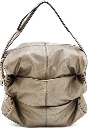 Versace Borsa tote in pelle - Grigio
