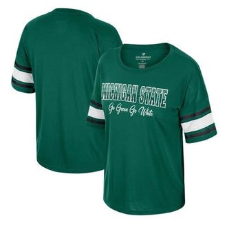Colosseum Womens Colosseum Green Michigan State Spartans Im Gliding Here Rhinestone T-Shirt at Nordstrom, Size Medium