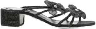 Rene Caovilla High Heel Sandalen - Dames - Muiltjes - Zwart - 39 EU - Schoenen