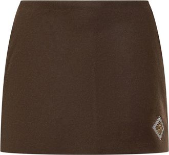 Casablanca Rokken, Dames, Bruin, XS, Wol, Wool Varsity Skirt