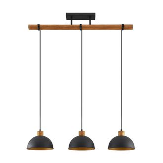 Lindby L&aacute;mpara de techo de Metal Negro