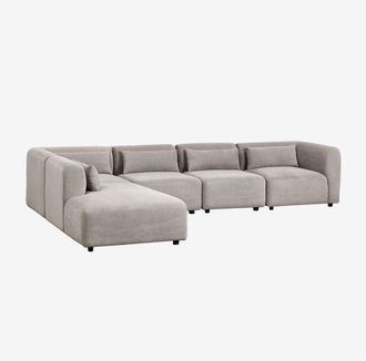 Sklum Sklum - Divano modulare Fogler in 5 pezzi con chaise lounge a sinistra