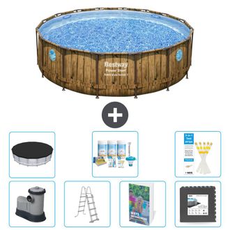 Bestway Piscina Bestway Power Steel Redonda - 488x122 Cm - 8-piezas S581