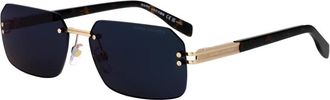 Marc Jacobs 902/S Rechthoekige Zonnebril - unisex - Zonnebrillen - Bruin - 60 MM - Nylon - Accessoires
