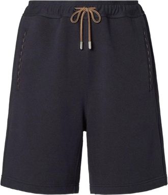 Fendi Korte Broeken, Heren, Blauw, L, Katoen, Bermuda shorts