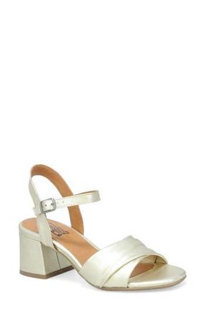 Miz Mooz Bela Block Heel Sandal in Gold at Nordstrom Rack, Size 41
