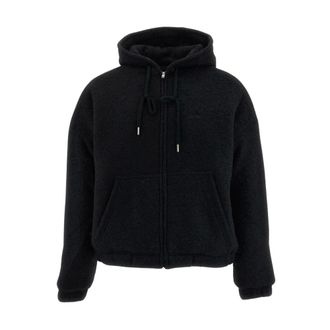 Arte Boiled Wool Hooded Jacket - Heren - Sweatshirts & Hoodies - Zwart - Maat: S Wol
