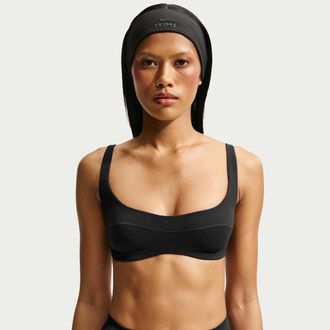 Nike Womens SKIMS Studio Stretch Micro Sports Bra in Black | IR8685-054