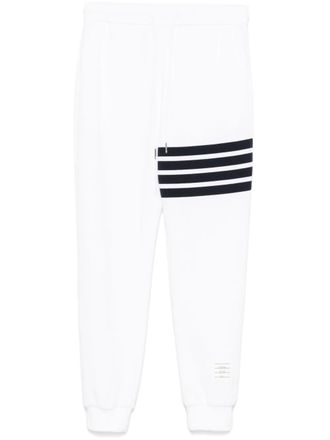 Thom Browne 4-Bar stripe track trousers - men - Cotton - 00 - White