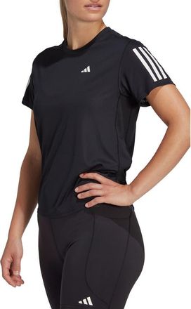 adidas Own the Run Tee in Black at Nordstrom Rack, Size X-Large