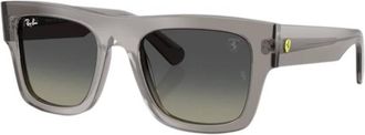 Ray-Ban Scuderia Ferrari Grey Gradient Square Unisex Sunglasses RB2217M F70411 53