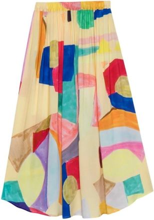 G.Kero Dames, Rokken, Veelkleurig, Maat: M Viscose