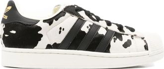 adidas Superstar sneakers met dierenprint - Zwart
