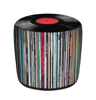 OEM Puf Cil&iacute;ndrico Codura Gr De Vinilo 40x40 Cm
